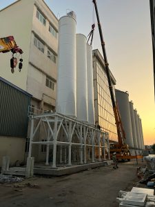 Triển khai công tác lắp đặt Hệ thống trộn bột tại Nhà mát bột mỳ VNF1 Hải phòng